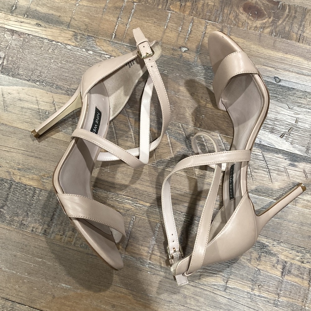 Nine West “My Debut” Ankle Strap Heels